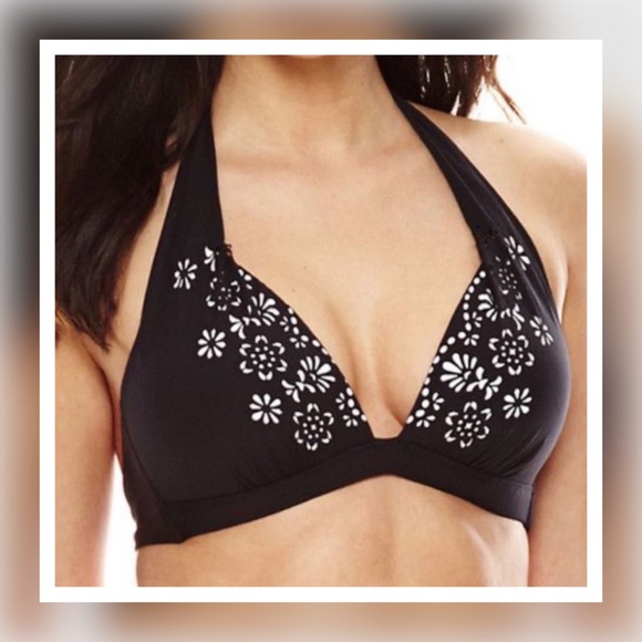Liz Claiborne Other - Liz Claiborne Lasercut Bikini Top Size 12